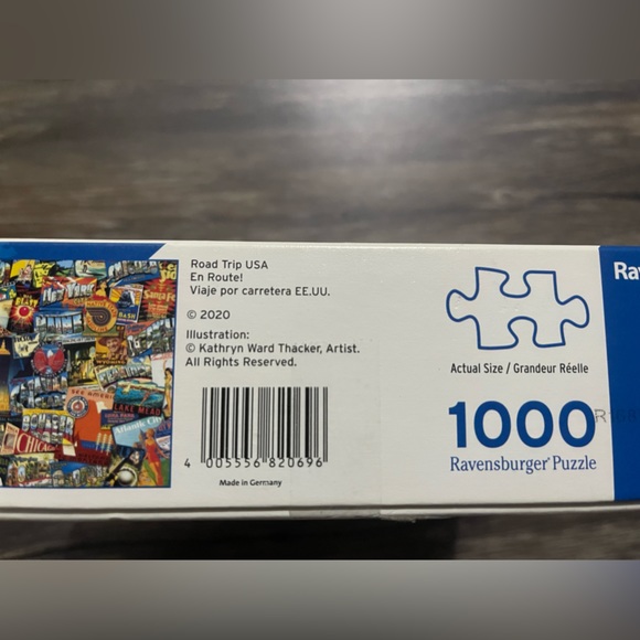 Ravensburger Road Trip USA 1000 Piece Jigsaw Puzzle 🧩 - Picture 4 of 4